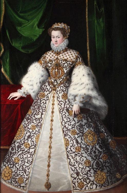 Elisabeth of Austria Queen of France by Joris van der Straeten aka Jooris van der Straaten, 1573 