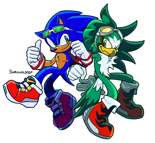 survivalstep: Return to formula, draw Sonic and Jet.