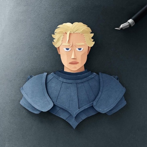 jaimebrienne-art: Brienne and Jaime papercuts by rob.gregorio