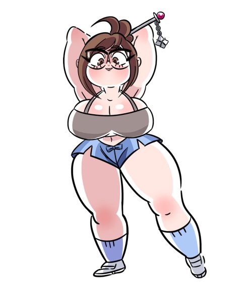 kureta:  here are a couple drawings of mei i’ve done in this week = v = 