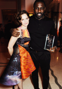 Enchantedadieu: Ruth Wilson And Idris Elba, Winner Of Man Of The Year, Attend The