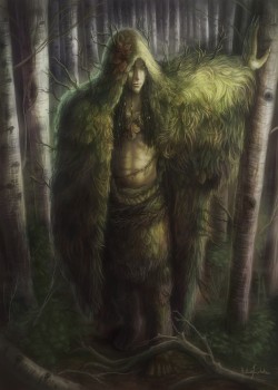 Celtic-Forest-Faerie:  {Ghillie Dhu} By {Artemis Kolakis}{Mythical Creatures- Ghillie