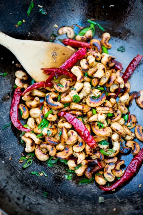 Porn photo foodffs:  Wok Seared Cashews with ginger,
