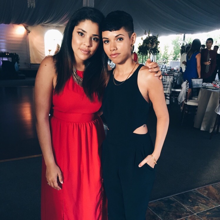 mycreativesoul:  My beauty and I last night at Megan and Darren’s wedding!! Had