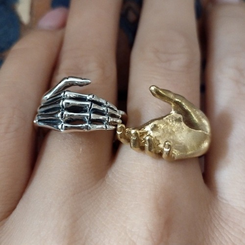 sosuperawesome:Life and Death Ring Set // The Finest Silver