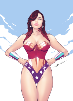 superheropinups:  Wonder Woman - Abraao Lucas