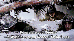 jamiefraser:Band of Brothers / The Pacific parallels, pt. 4