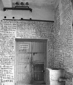 jeffreydamnher:  Entire novel written on the walls of an abandoned home 