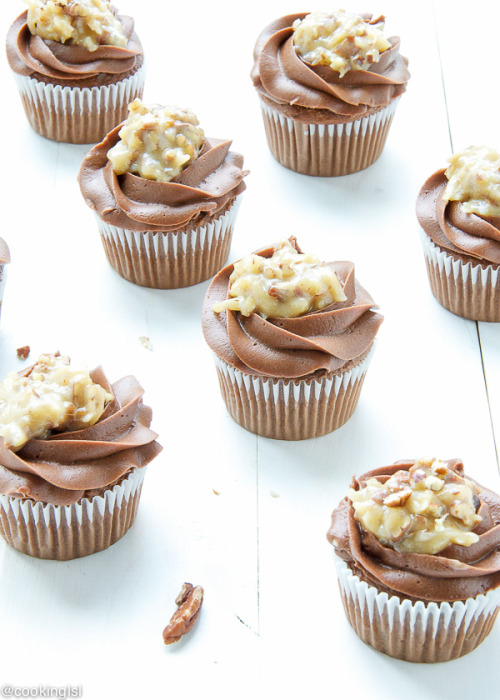 confectionerybliss:German Chocolate Cupcakes | Cooking LSL