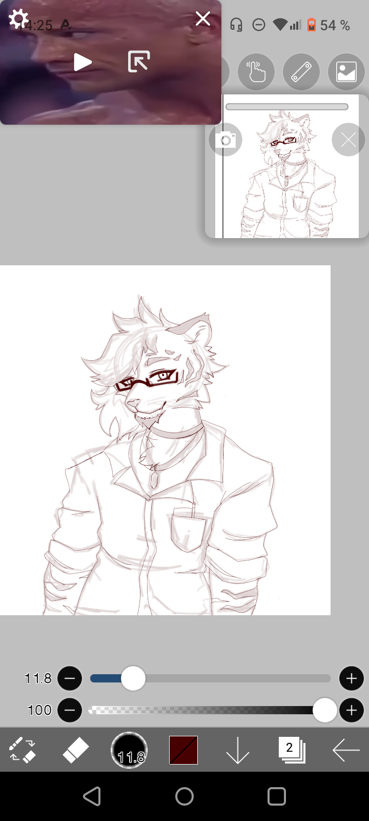 Uh...I'm Going To Beat You Up.. The First Time I Drew A Tiger's Face, So This Is Also It (and Yes, I'm