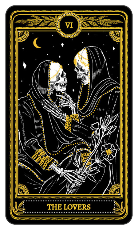 thefugitivesaint:Amrit Brar, ‘Major Arcana’, “The Marigold Tarot”, 2017Source