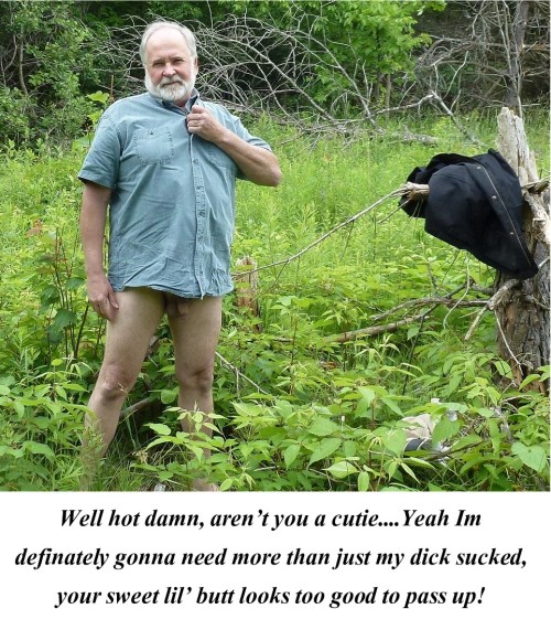 dadluvr:  Does a Daddy-Bear fuck in the woods? porn pictures