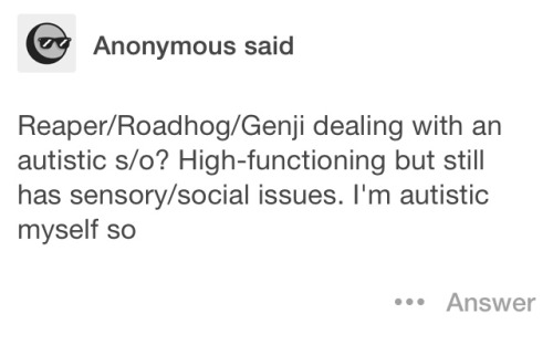 Alright! I’m not autistic, so if I write something you find to be incorrect/offensive, please,
