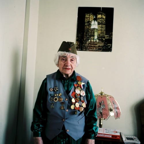 ofskfe: Blina Shifrova, a Russian Jewish Veteran of World War II, Brooklyn, NY. Photograph from Lill