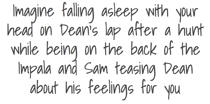 carry-on-my-wayward-imagines:  You shut the door of the Impala rather weakly, too