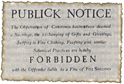 When Christmas was banned in Boston,To the Puritans of the 17th century, Christmas was terrible thin