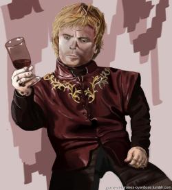 game-of-thrones-overdose:  Where is the god of tits and wine? Tyrion Lannister drawn by me.Click for the best gmae of thrones tumblr ever.