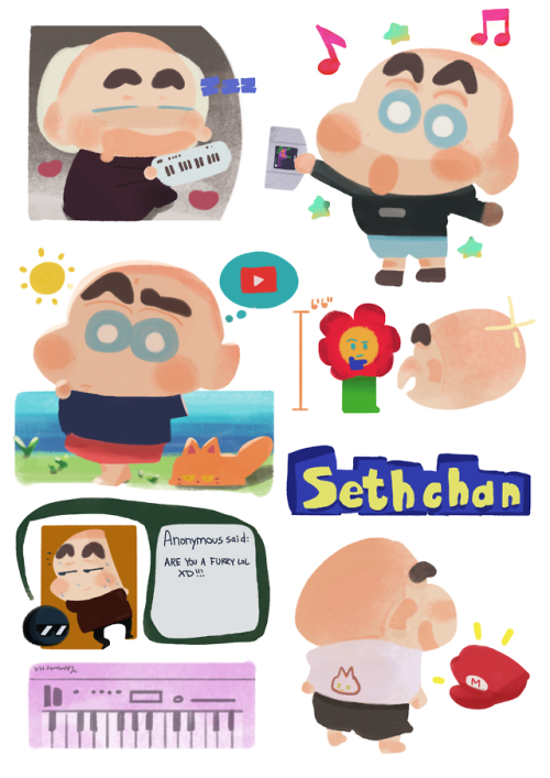 setheverman: guggydaily: Crayon Seth-chan thank you i love and also hate this