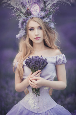 absentia-veil:  Lavender photoshoot with
