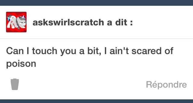 ask-poison-joke:  Lapiz: … I…. I’m not a toy (( mod : Lapiz is not in a very