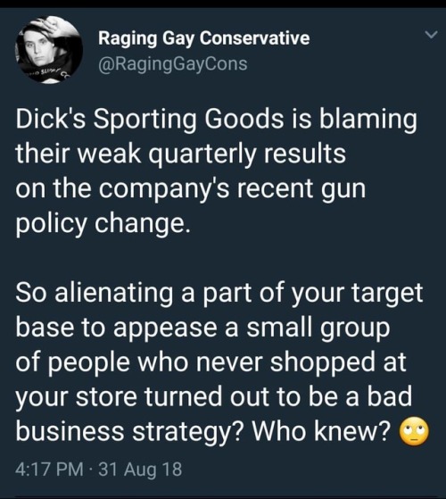 #liberalismisamentaldisorder #liberals #cucks #dickssportinggoods www.instagram.com/p/BnUWKn