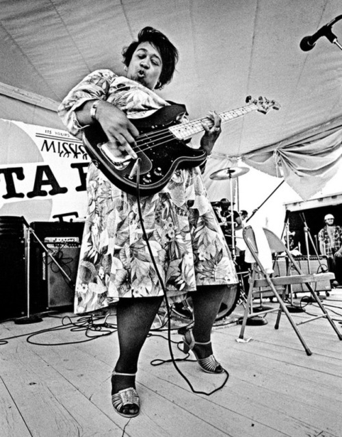 QUEEN SYLVIA EMBRYThe future blues singer and bassist was born Sylvia Lee Barton in Arkansas in 1941