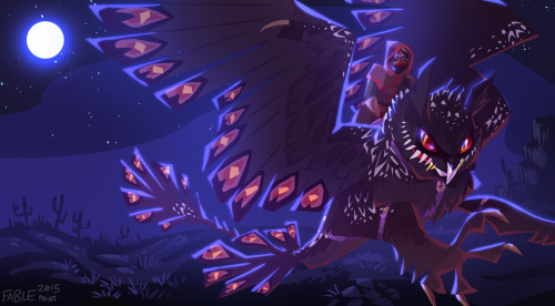 fablepaint:  Damien’s tributes, Daius Nokt and Galyx respectfully.Click here to read a little story about Damien too!