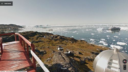 streetview-snapshots:View from the grounds of the Hotel Arctic, Ilulissat