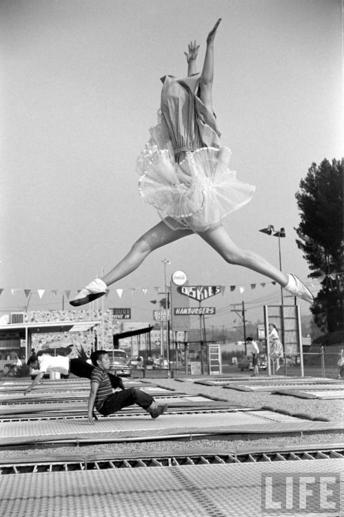 The trampoline fad(Ralph Crane. 1960)