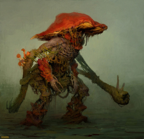 theamazingdigitalart: Mushroom Soldier by Maxim Verehin