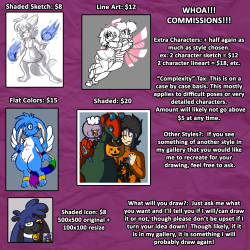 COMMISSIONS OPEN FINALLY!! I&rsquo;m trying to save some money for my move to the UK early next year, and for my wedding! That stuff is expensive!I will also likely be raising my prices once I am living in the UK, because well, stuff is more expensive