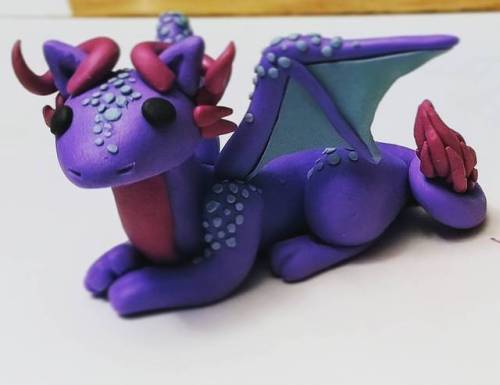 One if 2 done today. #dragon #polymerclay #clay #artsandcrafts #crafts (at Minnesota)