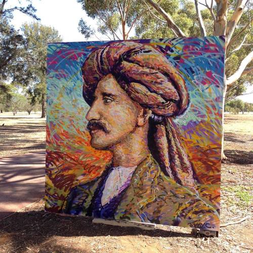 James Cochran (@akajimmyc) : “Painted live in the Adelaide Parklands for a new project by @Pet