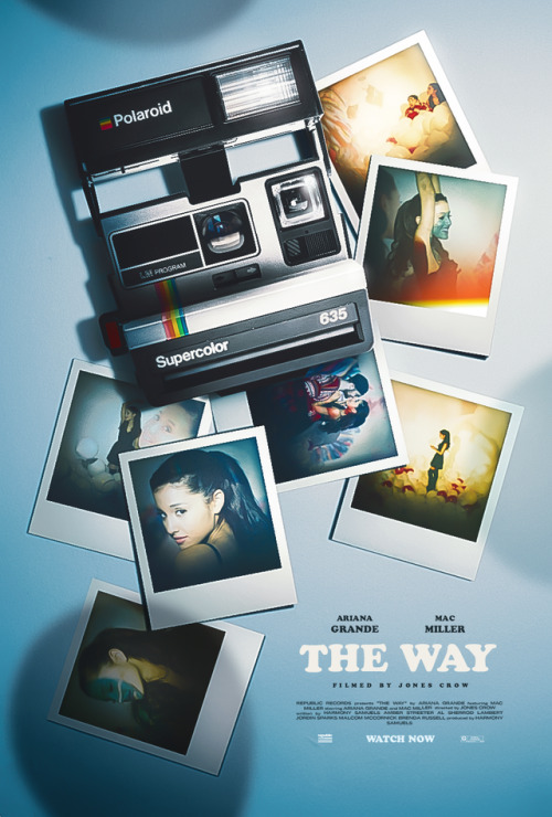 Ariana Grande - The Way (feat. Mac Miller)Music video poster.