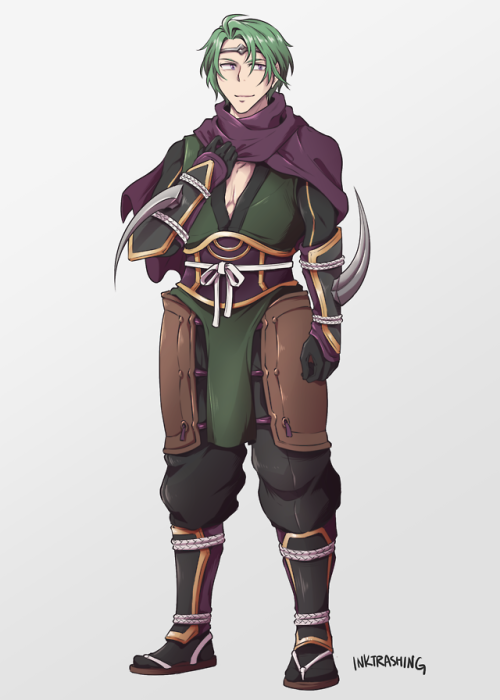 Mockups for Kaze as a Fire Emblem Heroes unit! Kaze was my favorite character from Fates, and all I 