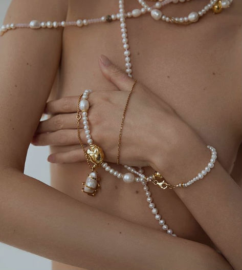 bebemoon:accentuate_jewelry ig: accentuate ss'19 pearls_amazing shooting by @hellen_livshuk style @l