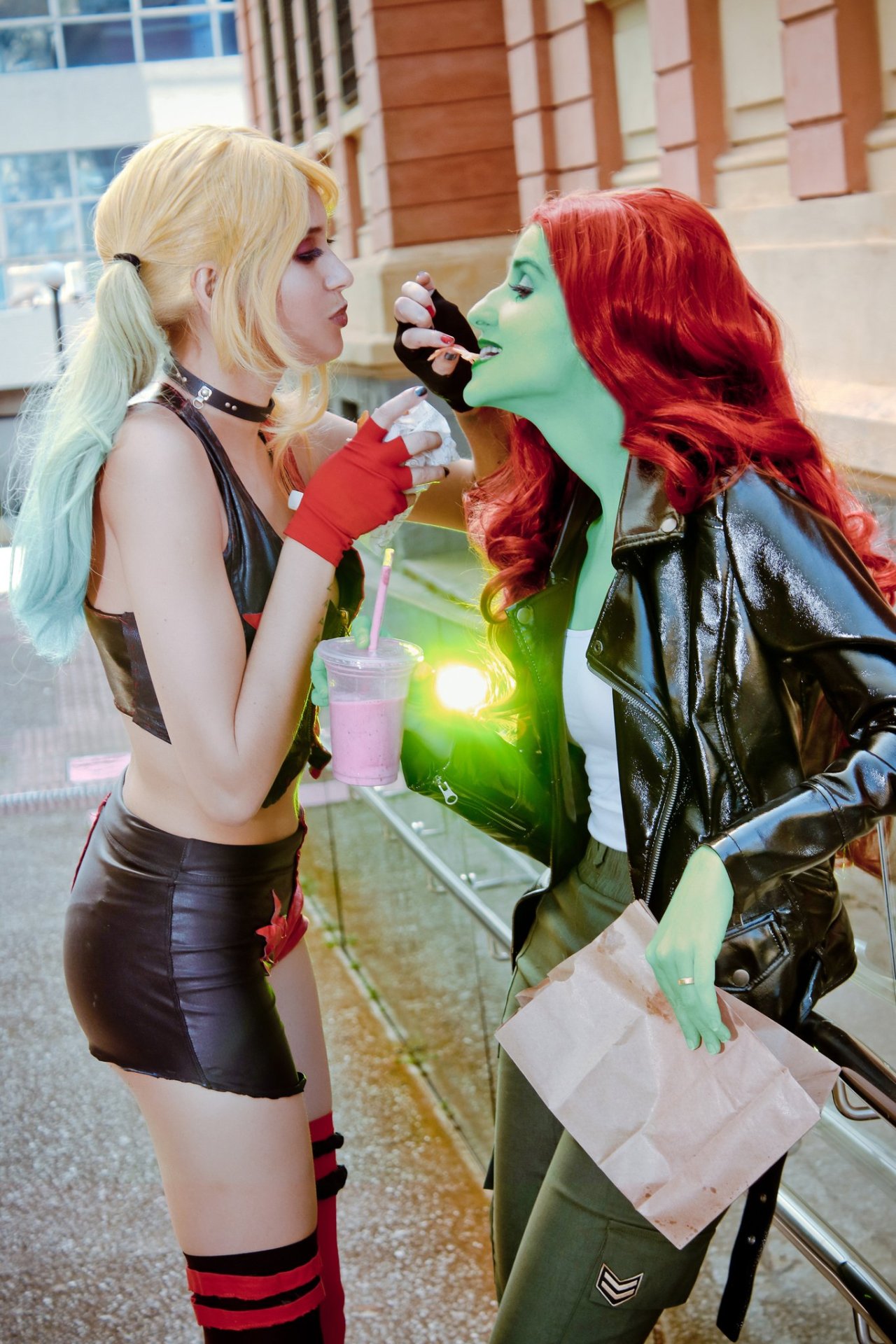 Cosplay ivy harley and poison quinn [self] Harley