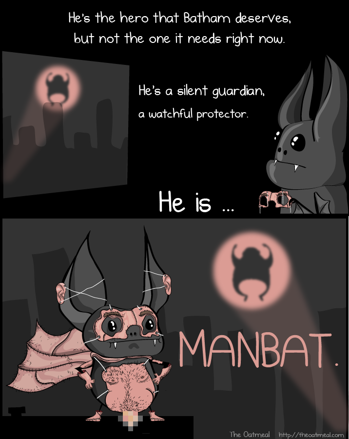 Manbat! que gran Superhéroe!