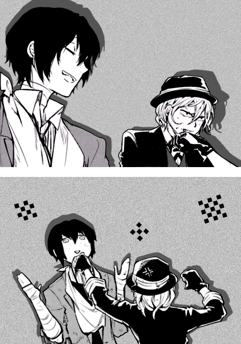 xxene:  Osamu Dazai &amp; Chuuya Nakahara // Double Black 