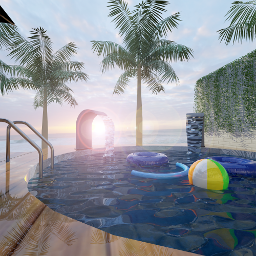 simpledesigner:[SD] *Exclusive* House in Beach* Blender Scene (Not in Game)* Eevee and Cycles* Exc