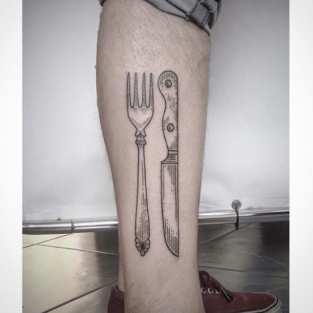 31 Fancy Fork Tattoo Designs Surprising Meaning  Tattoo Glee