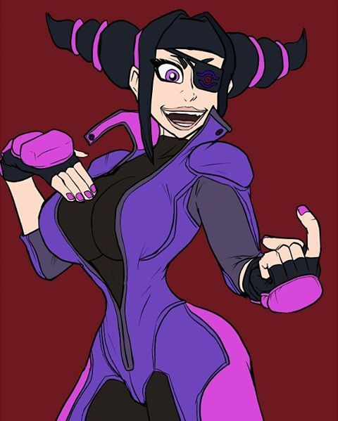 askjonfreeman:  Commission I just finished - Juri Han in her Street Fighter V outfit.