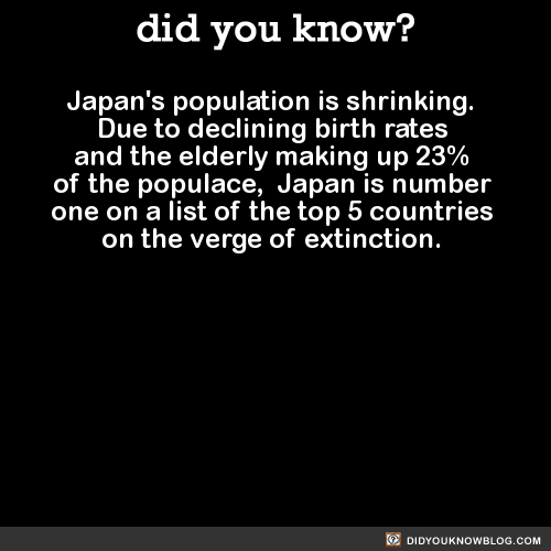 Porn did-you-kno:  Japan’s population is shrinking. photos