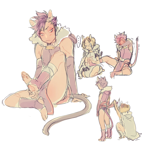 mookie000:  I was thinking about guardian kuroo with cat feet… 