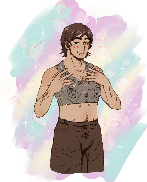 I Headcanon Edogai As Transmasc And I Thought That Him Making His Own Binder Would Be Incredibly Funny...