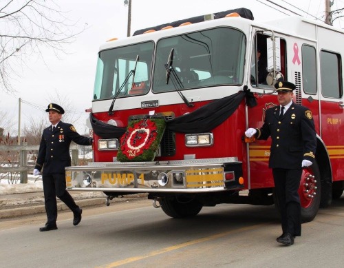 #LODD funeral for FF Berryman this afternoon in #Fredericton.