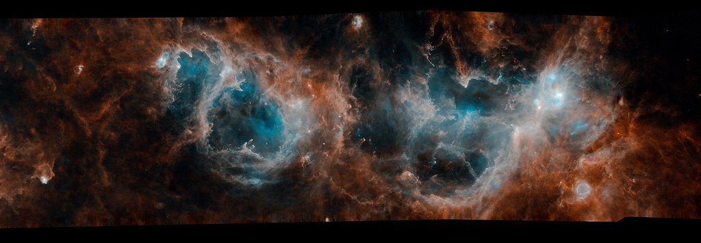Herschel’s view of new stars and molecular clouds by europeanspaceagency