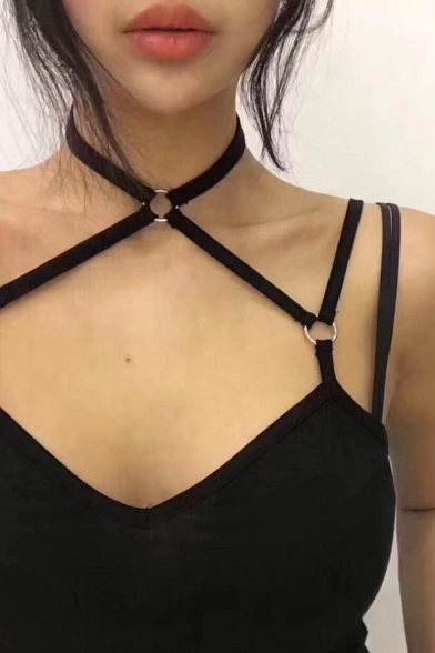 bamhbies:choker cami top