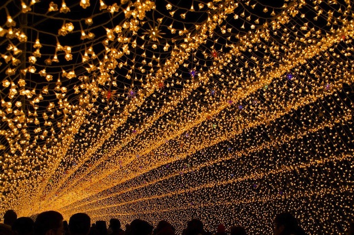 cubebreaker:  Japan’s Nabana no Sato Botanical Garden used over 7,000,000 LED lights