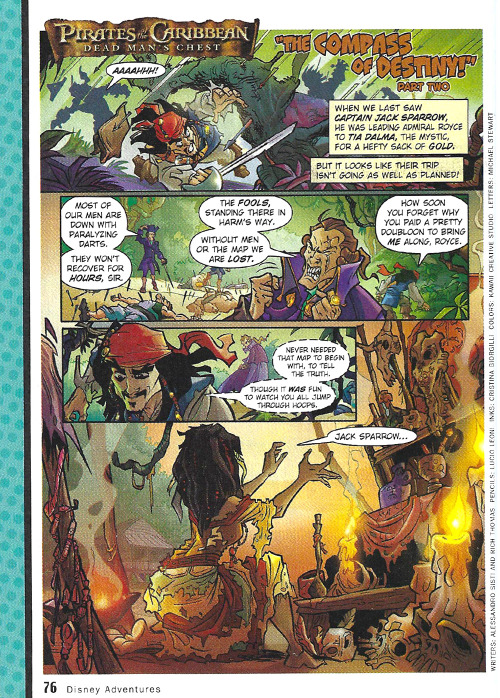 Pirates Of The Caribbean: The Compass Of Destiny, Part TwoDisney Adventures, November 2006